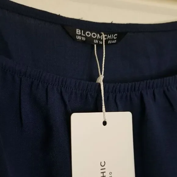 Bloomchic Blue lantern sleeve Dress - Picture 6 of 9